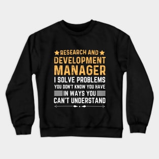 Vintage Assistant research and development manager Crewneck Sweatshirt